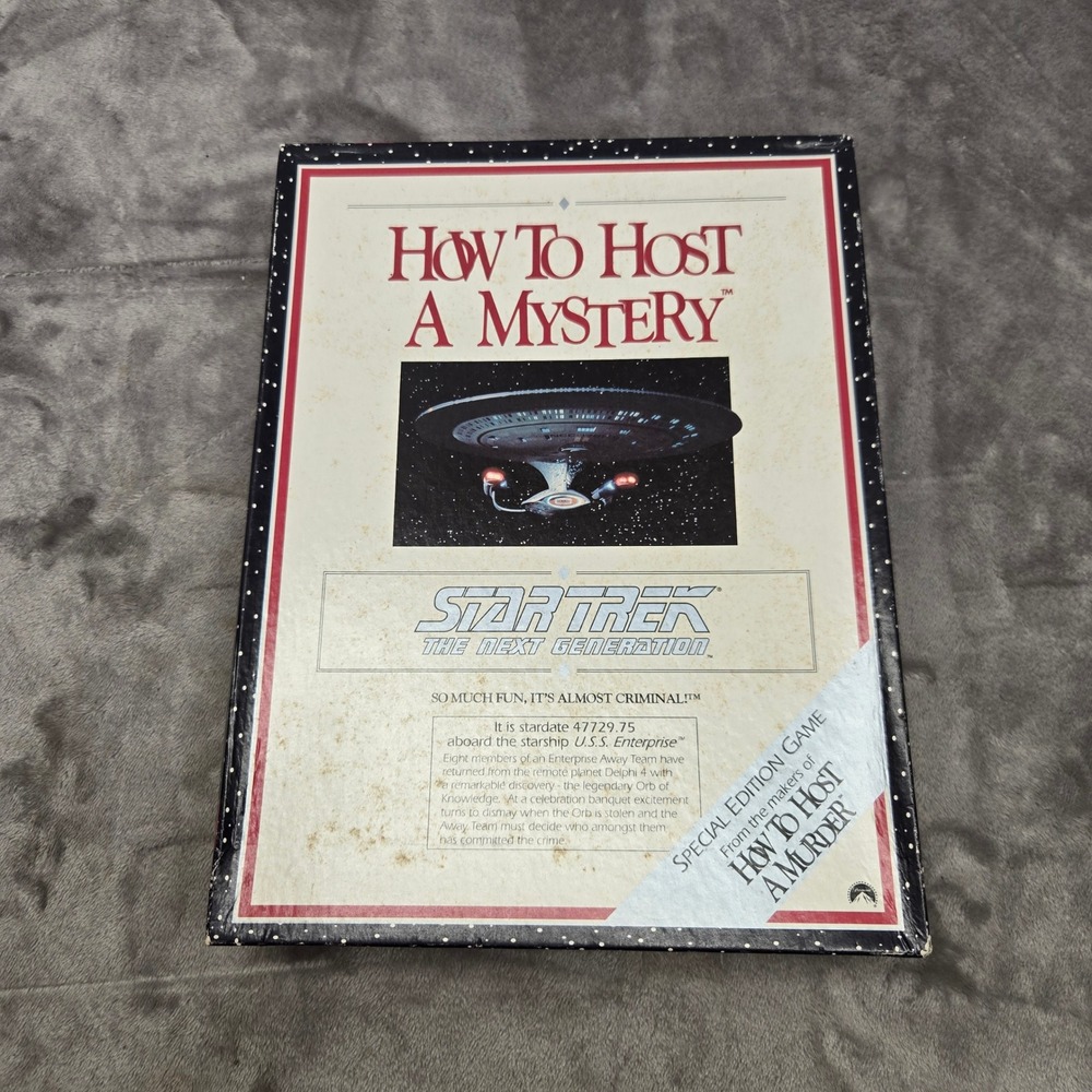 Star Trek The Next Generation How To Host A Mystery Board Game Decipher No 89